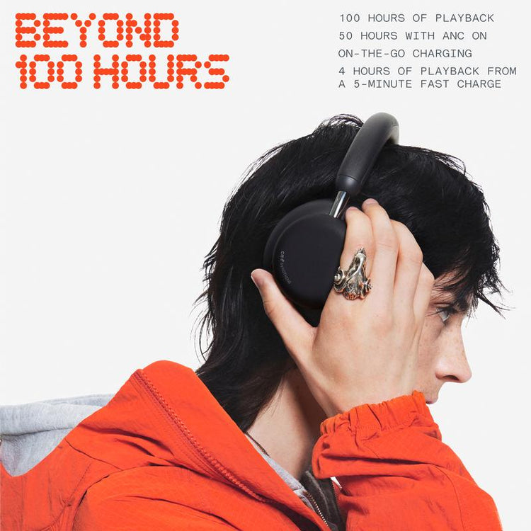 CMF Headphone Pro Wireless Modular Over-Ear Headphones with ANC, Hi-Res LDAC, 100H Battery & Fun Controls